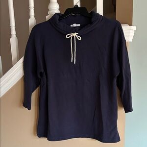 Women’s Navy Blue Nautical Top LP Talbots